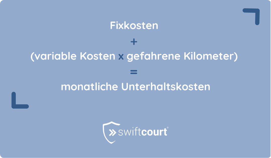 Wie setzen sich die Auto Unterhaltskosten pro Monat zusammen
